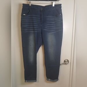 Dark Blue Slim Fit Stretch Jeans 3X